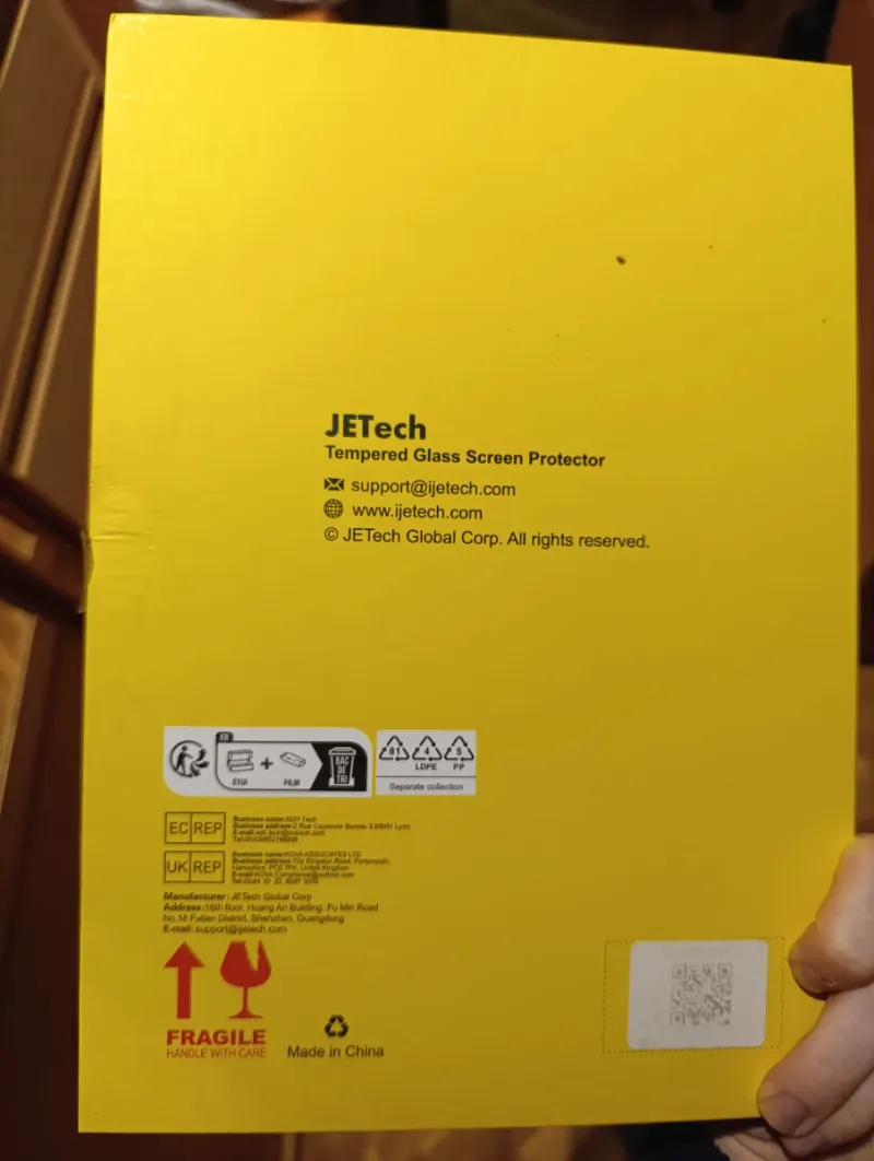 Protector Pantalla JETech para Samsung Tab S9 afbeelding 3