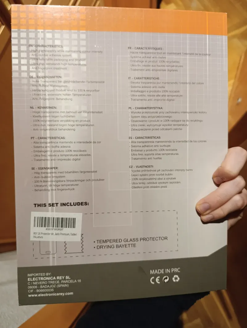 Protector Pantalla REX Tempered Glass 9H+ afbeelding 3