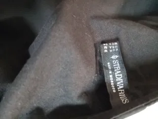 Camisa Negra Stradivarius con Lazos