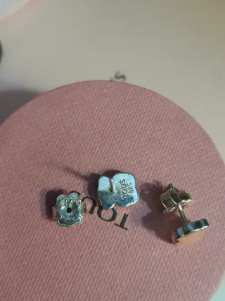 Pendientes Tous Oso Rosa y Plata Originales