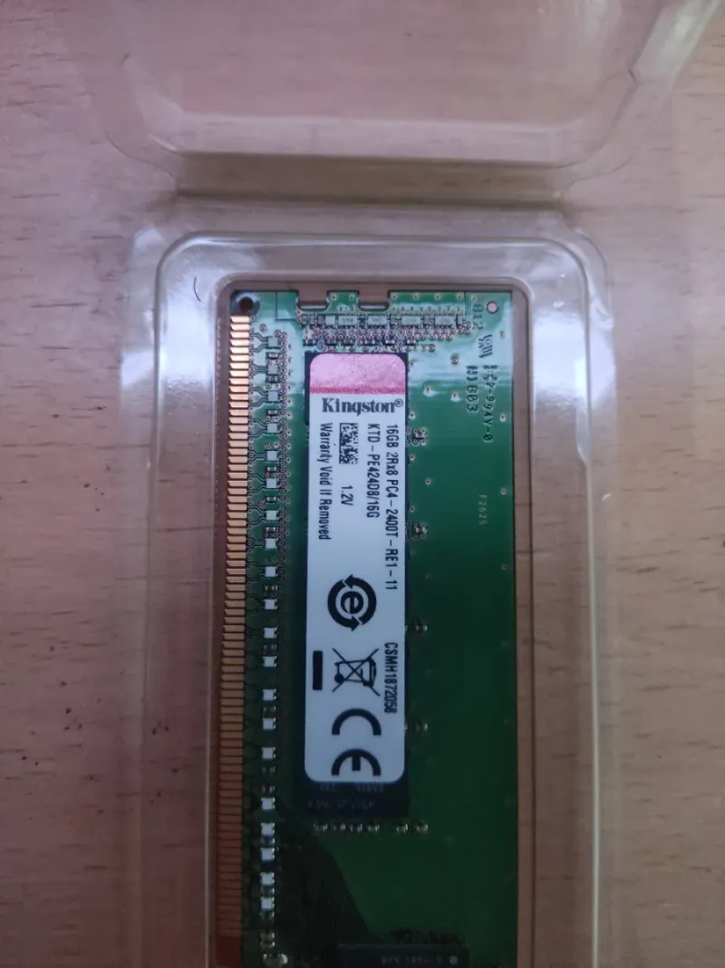 Kingston 16GB DDR4 PC4-2400T RAM 1.2V afbeelding 2