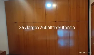 Armario vestidor madera de cerezo