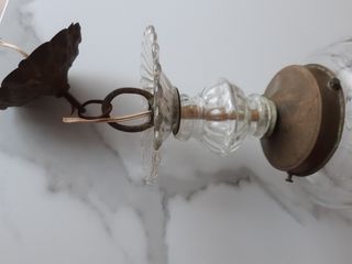 Lámpara de cristal antigua