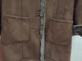 Chaquetón piel girada mujer T/48