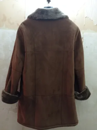 Chaquetón piel girada mujer T/48