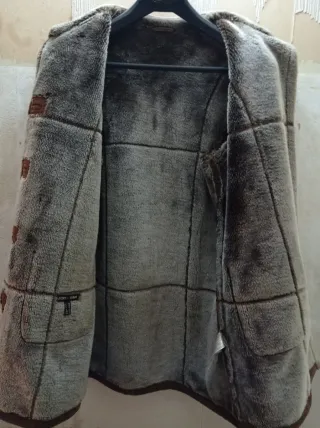 Chaquetón piel girada mujer T/48