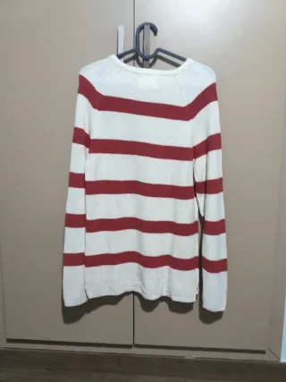 Jersey rayas rojo y blanco