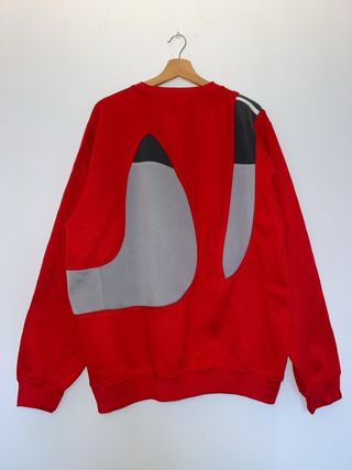 Adidas Rework Panelled Red Sweatshirt Vintage 90’s