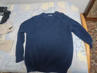 Jersey de punto azul Zara hombre