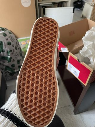 Zapatillas Vans Marrones Cordones Rosas Talla 38