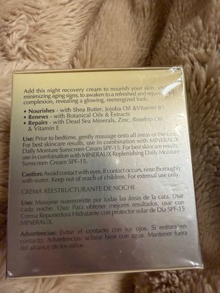 ObeyYourBody Mineraux Crema Restauradora Nocturna