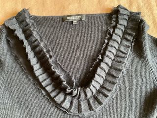 Jersey Georges Rech Negro Talla 1 Cachemira