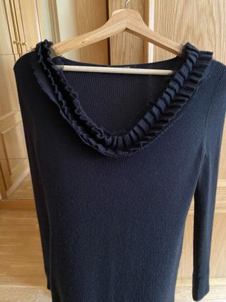 Jersey Georges Rech Negro Talla 1 Cachemira