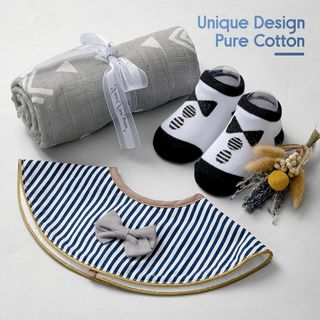 Set regalo bebé niño: manta, peluche, gorro