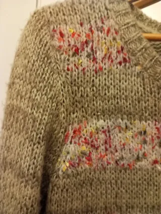 Vestido de punto multicolor