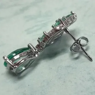 Pendientes Circonitas y Esmeraldas