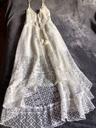 Vestido y pantalón Ibicenco Blanco Talla Ú