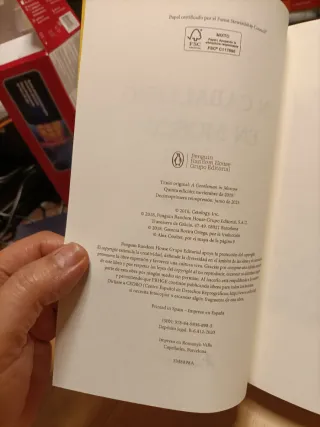 Un caballero en Moscú,Amor Towles