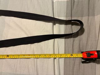 Bandolera negra de caballero de piel y tela