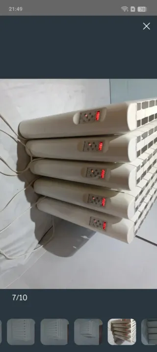 Radiadores de metal blancos