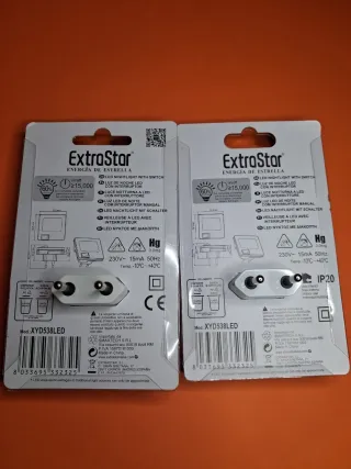 2 Lampade Notturne LED ExtraStar