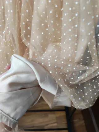 Falda tul con lunares