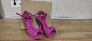 Sandalias Mango Talla 36 Fucsia