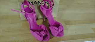 Sandalias Mango Talla 36 Fucsia