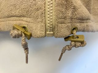 Adidas Vintage Fleece Jacket Beige Full Zip 90s St