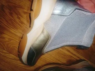 Zapatillas Botín Oro y Plata