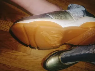 Zapatillas Botín Oro y Plata