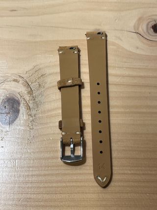 Cinturino Orologio Scamosciato Marrone Chiaro