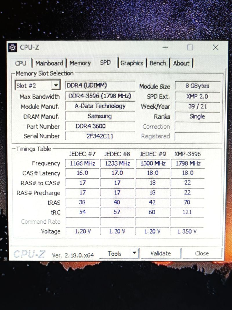XPG 16GB 3600MHz DDR4 2x8GB - ADATA Gammix D10 afbeelding 3