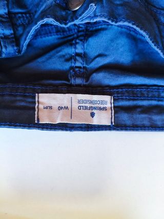 Pantalón Springfield Azul Marino Slim Fit Talla 40