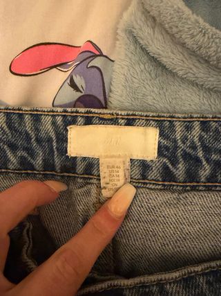 Vaquero ancho corte recto azul H&M