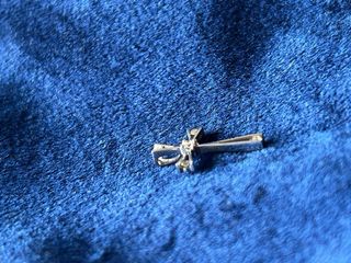 Colgante Cruz Oro Blanco Diamantes