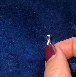 Colgante Cruz Oro Blanco Diamantes