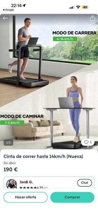 Cinta de correr plegable F-H-40DC