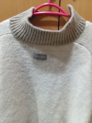 Jersey mujer beige talla M