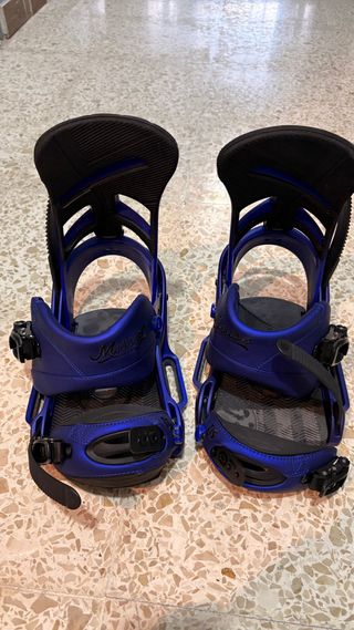 Fijaciones Snowboard Burton Mission Azul