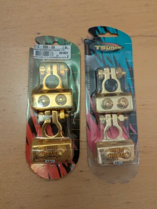 Terminali Batteria Tsunami BT709 Placcati Oro