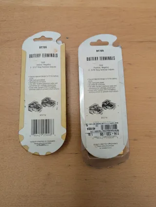 Terminali Batteria Tsunami BT709 Placcati Oro