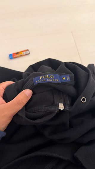 Sudadera Polo Ralph Lauren Negra Cremallera