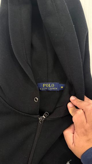 Sudadera Polo Ralph Lauren Negra Cremallera