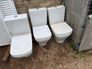 Inodoro WC porcelana blanco