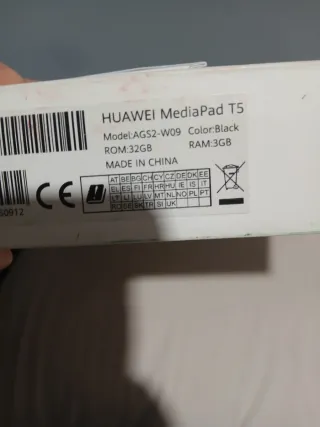 Tablet Huawei Mediapad T5 Negra