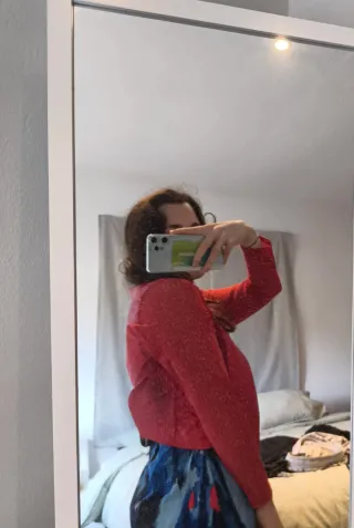 Vestido largo estampado + jacketa