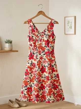 Vestido floral multicolor