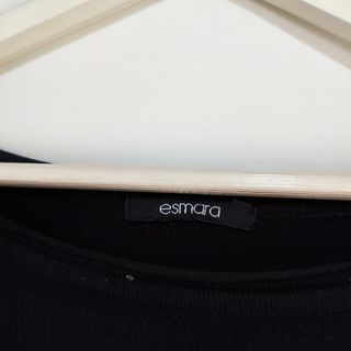 Jersey Esmara Negro Efecto Camisa Talla M