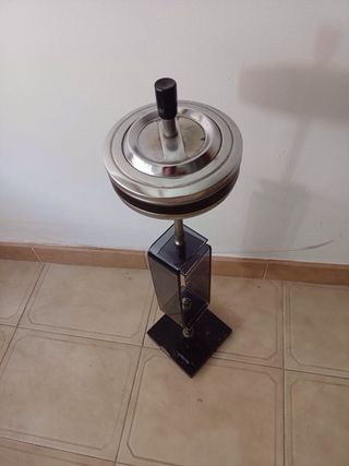 Cenicero de pie vintage metal y mármol